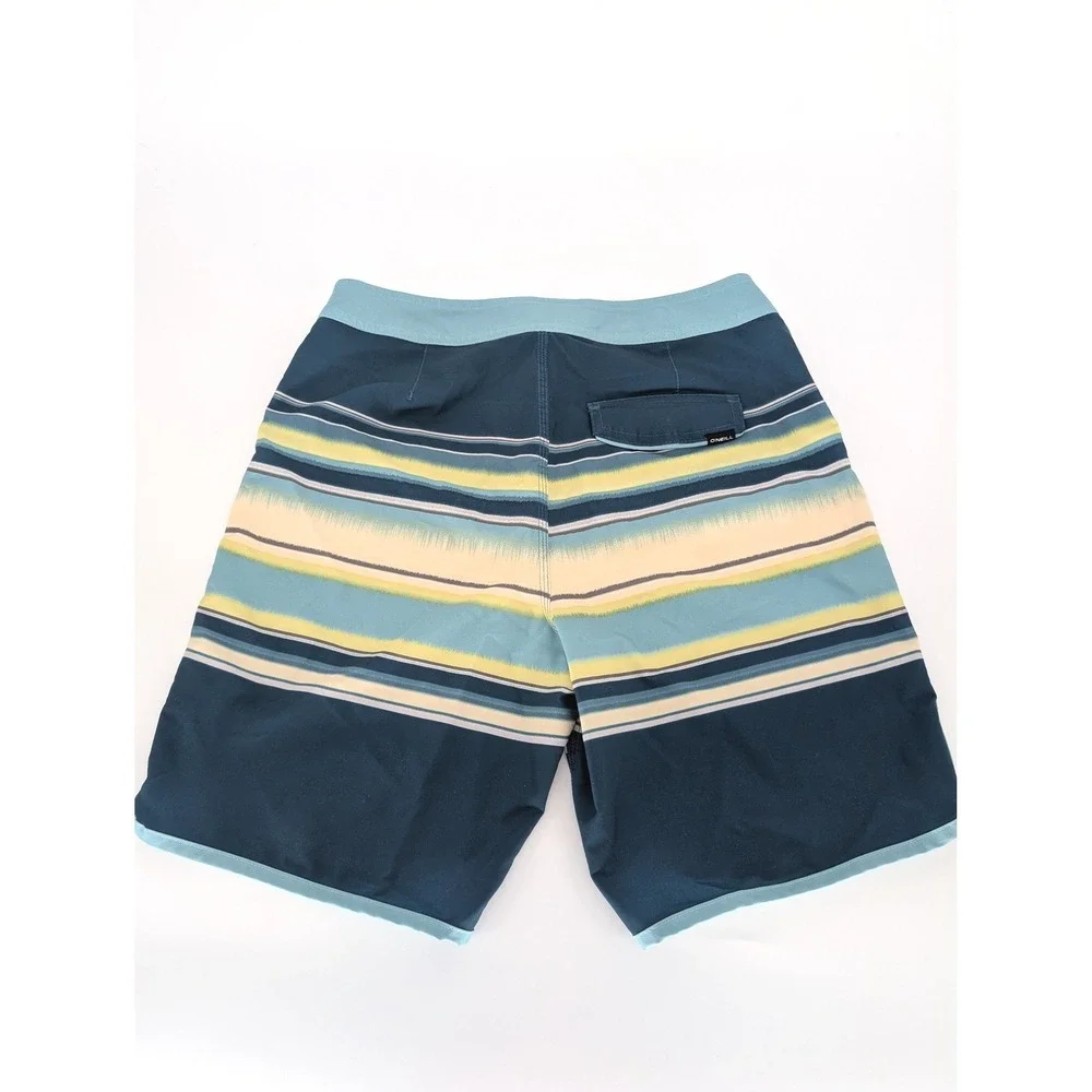 O'Neill Hyperfreak Boardshorts Mens 30 Blue Striped 19